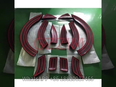 Ford Everest 2015 için plastik tekerlek kemeri Fender Flares Mudguards Siyah