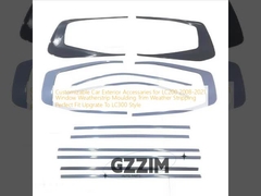 LC200 2008-2021 için özelleştirilebilir araba dış aksesuarları Pencere Hava şeridi kalıplama trim Hava çekme mükemmel uyum LC300 tarzına yükselt