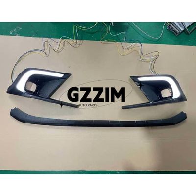 Front Led DRL For Honda Civic LX EX 11th 2022 2023 LED Daytime Running Light Fog Lights 3 Color Dynamic Turn Signal Lamp