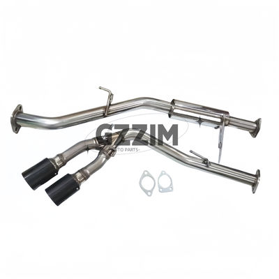 Araç Dış Aksesuarları Egzoz Sistemi Çifte Topu Yan Çıkış Karbon Fiber Muffler Egzoz Mitsubishi Triton L200 2015-2019 için