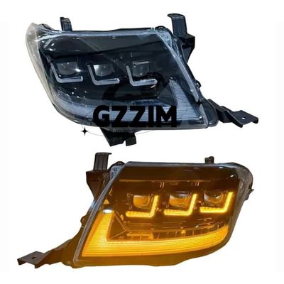 Toyota VIGO Hilux 2012-2014 LED Far Takımı Yeni Durum 4 Lens Ön Farlar Gündüz Sürüş Farları ile